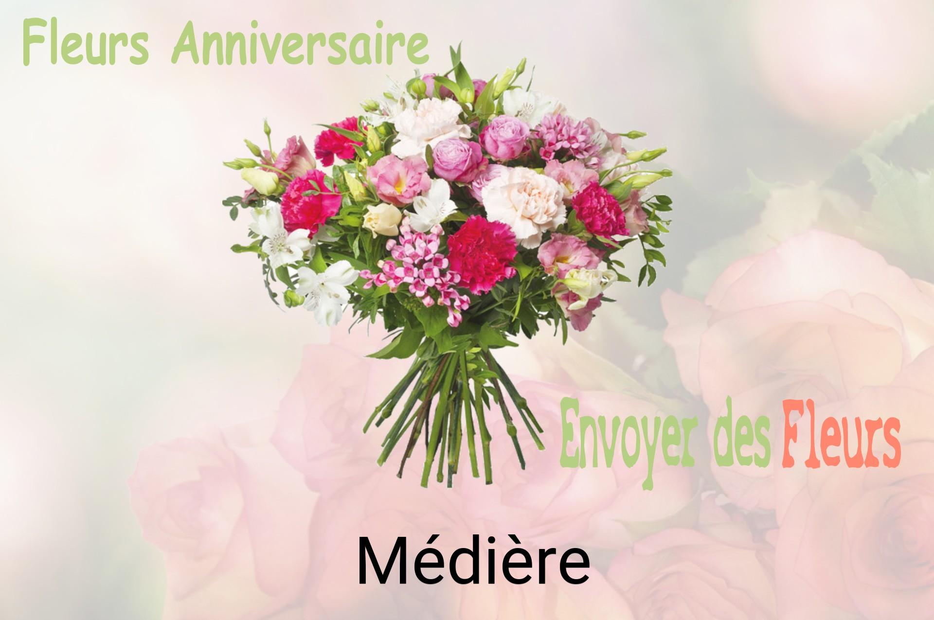 Bouquet de fleurs d’anniversaire livré à Médière